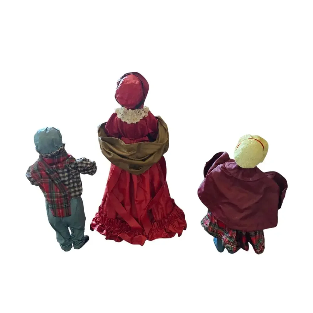 Vintage Paper Mache Christmas Carolers See Desc.